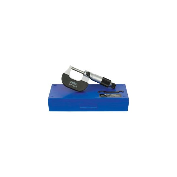 Fowler 52-229-201-0 0-1" Mechanical Outside Micrometer W/ Ratchet Friction Thimble
